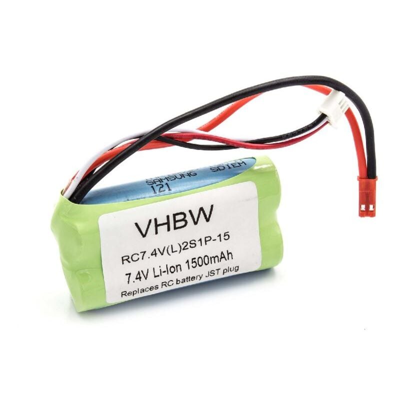 

Li-Ion batería 1500mAh (7.4V) para modelismo maquetación MJX RC Helicopter F45, F645 - Vhbw