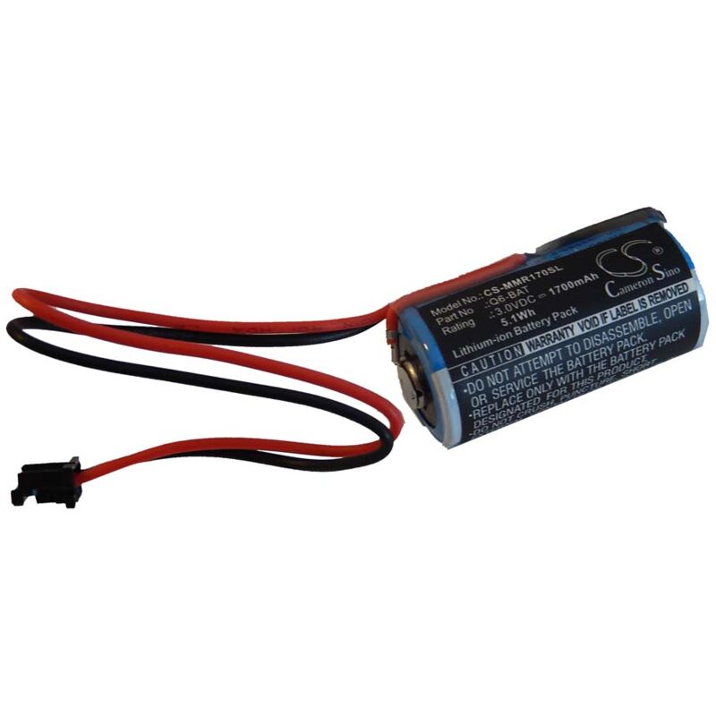 

vhbw Batería no recargable compatible con Mitsubishi Melsec Q25HCPU, Q25PHCPU, Q25PRHCPU controlador de periférico (1700 mAh, 3 V, Li-Ion)