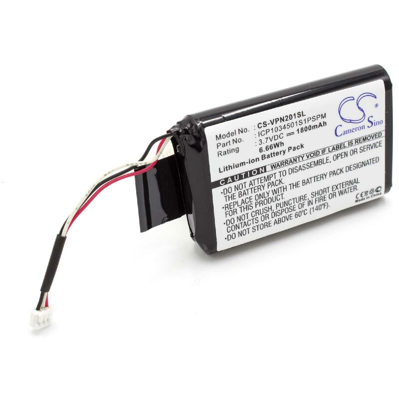 

Vhbw - Li-Ion batería 1800mAh (3.7V) para navegador GPS VDO Dayton MS2010, MS2010AUS
