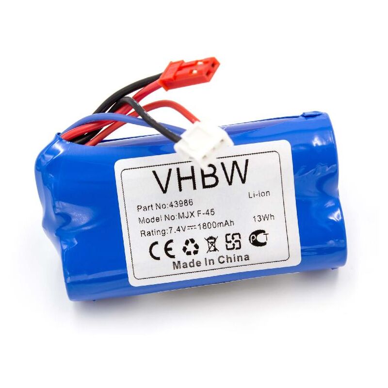 

Li-Ion batería 1800mAh (7.4V) para modelismo maquetación como Revell 24056, 2406, 43986, 440704 - Vhbw