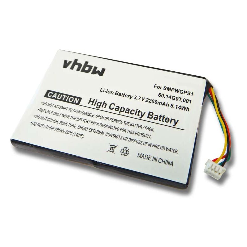 

vhbw Li-Ion batería 2200mAh (3.7V) para GPS Magellan Maestro 4000, 4000T, 4040, 4050, 4200, 4210, 4220, 4250, 4300, 4350, 4370 por SMPWGPS1.