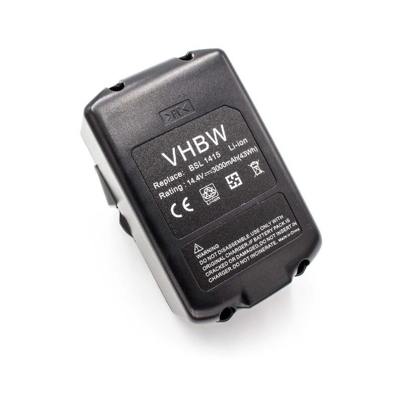 

Batería recargable compatible con Hitachi / HiKOKI UR18DSL, WH 14DBAL, WH 14DBAL2 herramientas eléctricas (3000 mAh Li-Ion 14,4 V) - Vhbw