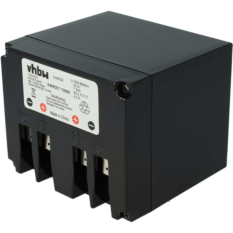 

Li-Ion batería 7500mAh (25.2V) para cortacésped robot cortacésped Lizard M4, M440, M480, M485, Q6, S1, S14, S14N, S2 - Vhbw