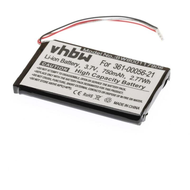 

Li-Ion batería 750mAh (3.7V) para navegador GPS Garmin DriveLux 010-01531-00, 50 LMTHD - Vhbw