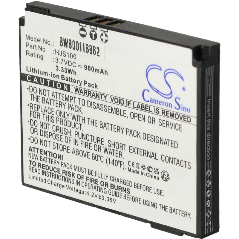 

Batería recargable compatible con Becker HJS100, HJS-100, Map Pilot navegador (900 mAh, 3,7 V, Li-Ion) - Vhbw
