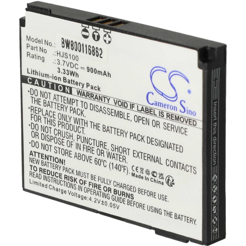 

vhbw Batería recargable reemplaza Becker 338937010208 para navegador (900 mAh, 3,7 V, Li-Ion)