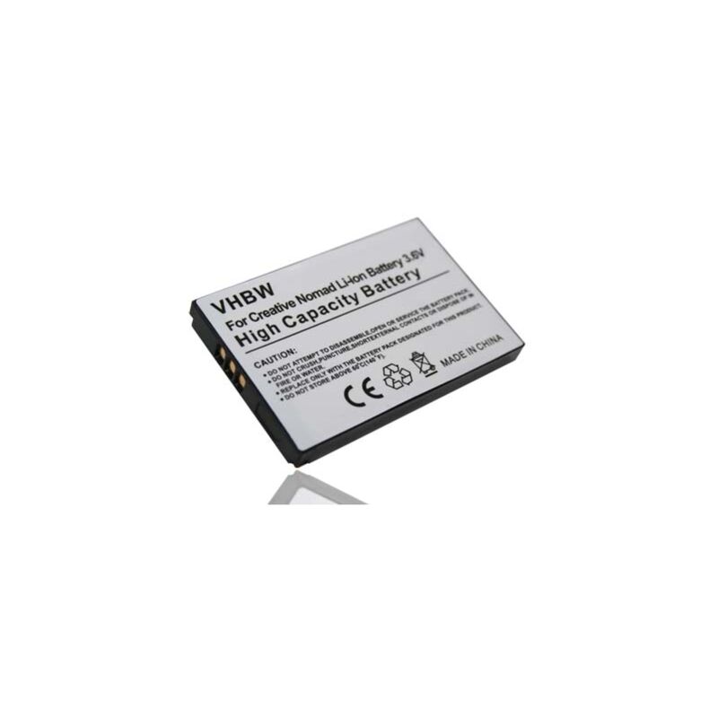 Image of Li-Ion Batteria 900mAh (3.7V) compatibile con Creative Nomad MuVo 2 fm MuVo2 Jukebox Zen Xtra Jukebox Zen nx - Vhbw