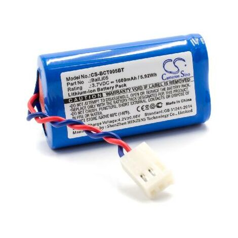 vhbw Li-Ion batterie 1600mAh (3.7V) pour alarme maison alarme contrôle home security Daitem SH144AX, SH146AX