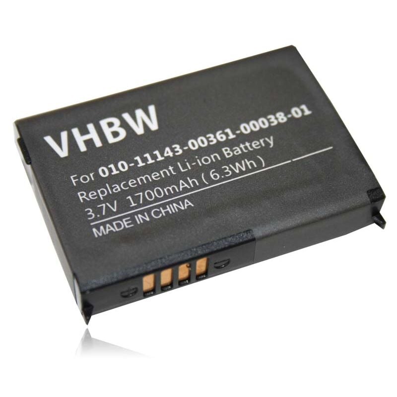 vhbw Li-Ion batterie 1700mAh (3.7V) pour système de navigation GPS Garmin Aera 500, 510, 550, 560