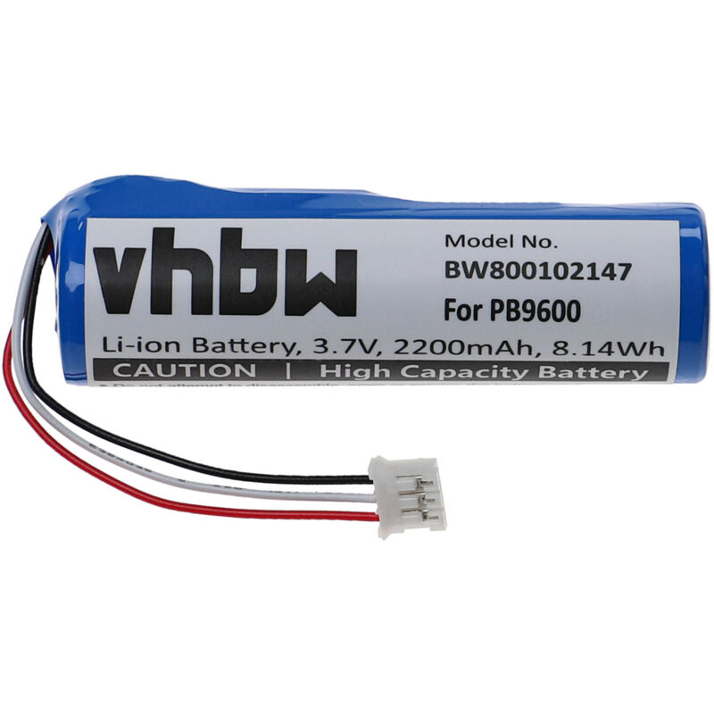 Li-Ion batterie 2200mAh (3.7V) pour télécommande Home Control Marantz RC9001 comme Philips PB9600. - Vhbw