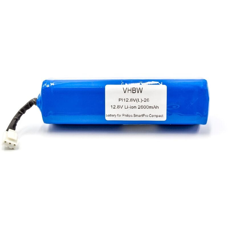 Batterie compatible avec Philips FC8603, FC8700, FC8705, FC8772, FC8776, FC8715, FC8774 robot électroménager (2600mAh, 12,8V, Li-ion) - Vhbw