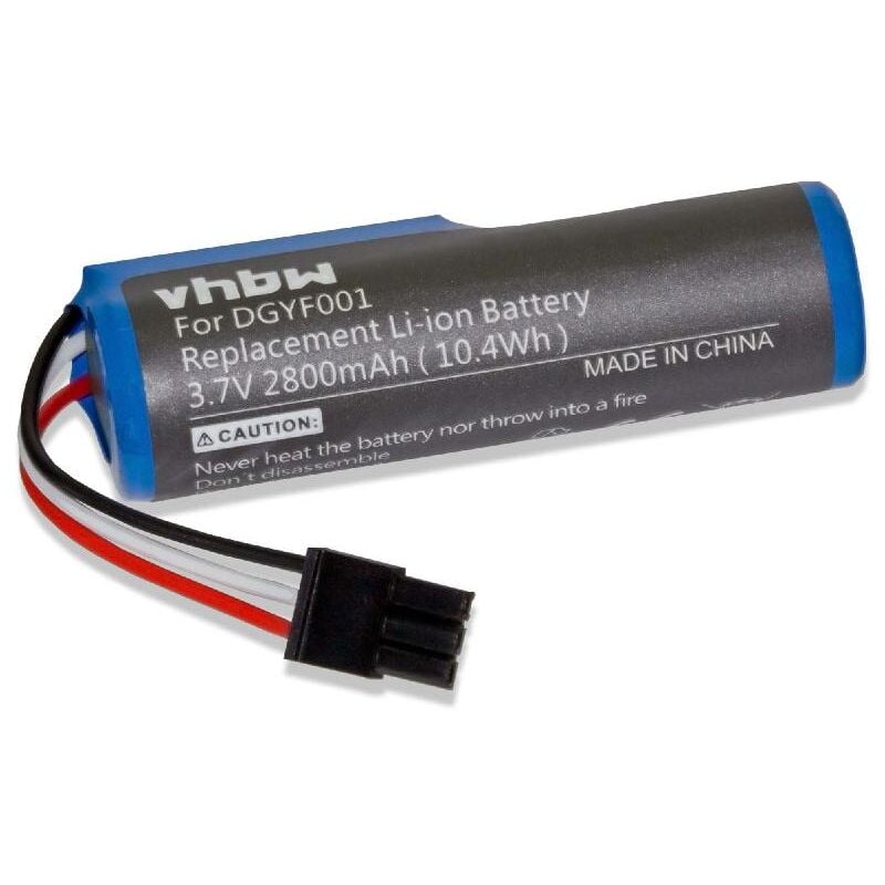 Li-Ion Batterie 2800mAh (3.7V) pour haut-parleur, boîte Logitech ue Boombox, 984-000304 comme 533-000096, DGYF001, GPRLO18SY002. - Vhbw