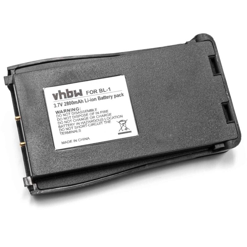 Batterie compatible avec Baofeng BF-666S, BF-777S, BF-888S, H777 radio talkie-walkie (2800mAh, 3,7V, Li-ion) - Vhbw