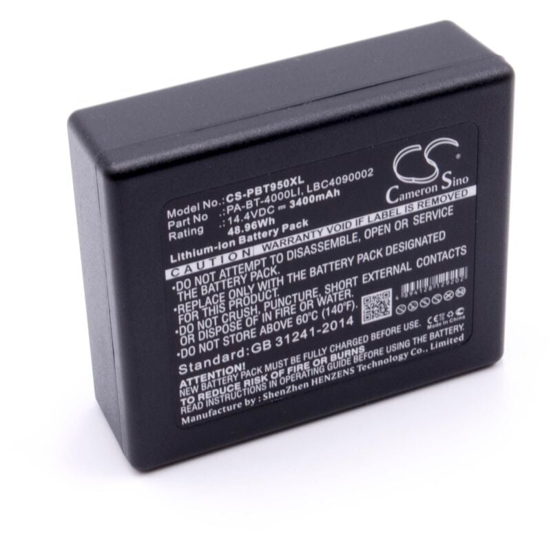 Vhbw - Li-Ion batterie 3400mAh (14.4V) pour imprimante photocopieur scanner imprimante à étiquette Brother P-Touch PT-P950NW