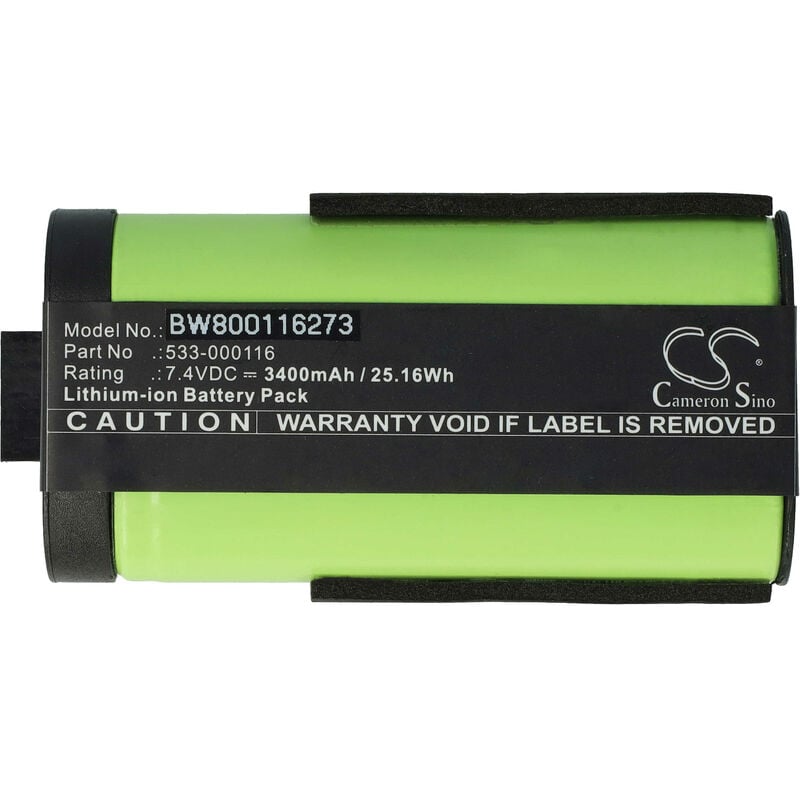 Li-Ion batterie 3400mAh (7.4V) pour haut-parleurs enceintes comme Logitech 533-000116 - Vhbw