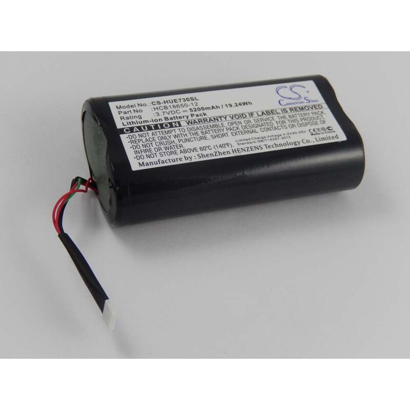 Batterie remplacement pour Huawei HCB18650-12 pour routeur modem hotspots (5200mAh, 3,7V, Li-ion) - Vhbw