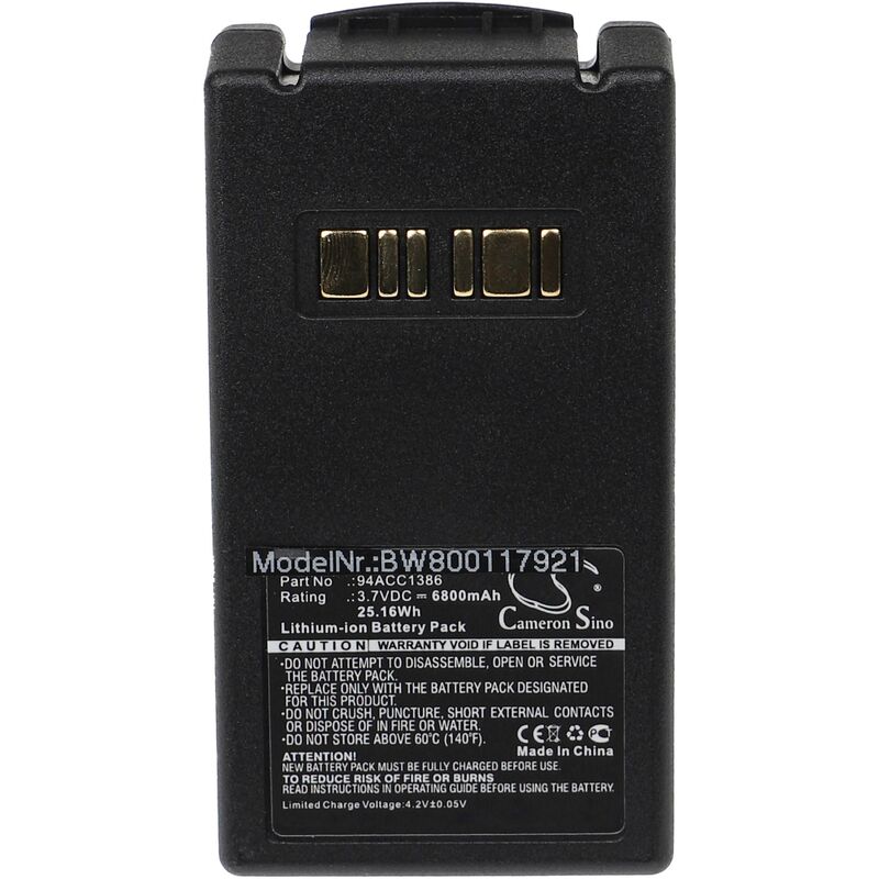 Batterie remplacement pour Datalogic BT-10, BT-26 pour scanner de code-barre pos (6800mAh, 3,7V, Li-ion) - Vhbw