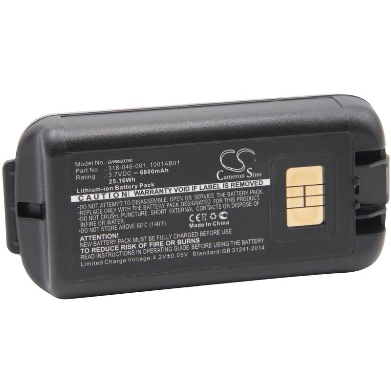 vhbw Li-Ion batterie 6800mAh (3.7V) pour ordinateur portable scanner comme Intermec 1001AB01, 1001AB02, 318-046-001, 318-046-011, AB18