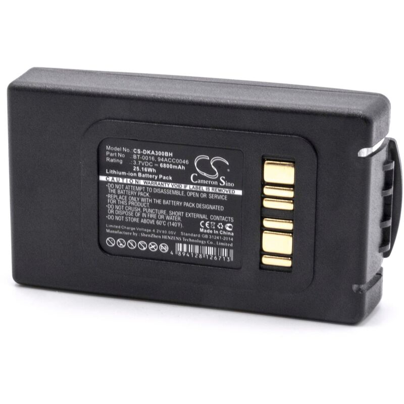 vhbw batterie pour ordinateur portable scanner Datalogic Skorpio X3, Skorpio X4 (6800mAh, 3.7V, Li-Ion)
