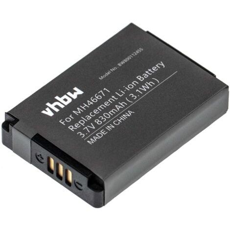 vhbw Li-Ion batterie 830mAh (3.7V) pour casque audio Parrot ZIK 2.0, 3 comme 1ICP7/28/35, MH46671, PF56100.