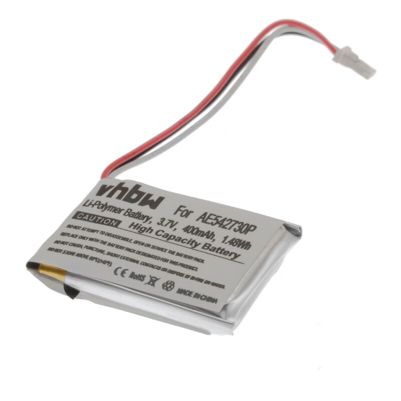 Image of Vhbw - 1x batteria compatibile con Bushnell Neo Ghost, 368224, Neo Ghost 2015 navigatore gps da golf (400mAh, 3,7V, Li-Poly)