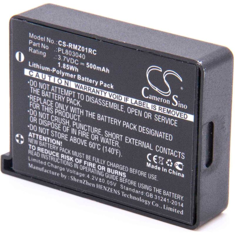 

batería reemplaza Razer FC30-01330200, PL803040 para ratón inalámbrico (500mAh, 3,7V, polímero de litio) - Vhbw