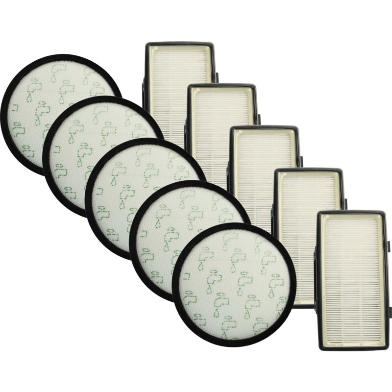Vhbw - Lot de 10 filtres compatible avec Rowenta Silence Force 4A+ RO7347EA, RO7366EA aspirateur - filtre pré-moteur, filtre epa