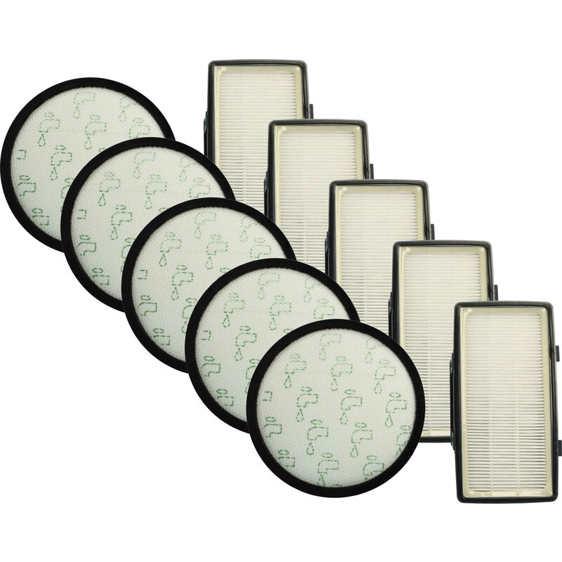 Lot de 10 filtres remplacement pour Rowenta ZR006001 pour aspirateur - filtre pré-moteur, filtre epa - Vhbw