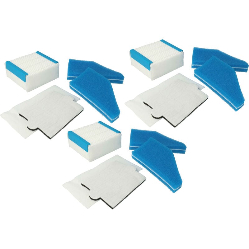 Lot de 15 filtres compatible avec Thomas Cycloon Hybrid Perfect Air aspirateur - Vhbw