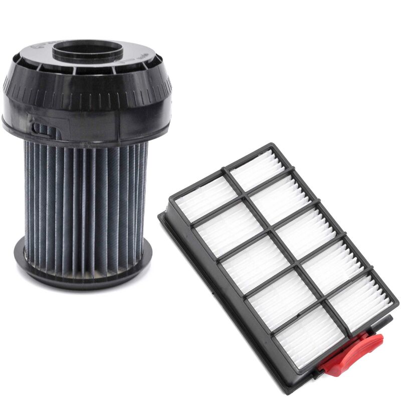 Vhbw - Lot de 2 filtres compatible avec Bosch bgs 6-PRO4 (série 04), 6 Pro 304, 6 sil 1, 6 Pro 4 aspirateur - filtre hepa, filtre à lamelles