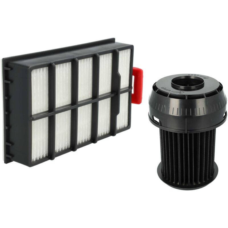 Lot de 2 filtres compatible avec Bosch bgs 6220 AU/04 roxx x 2200 watt aspirateur - filtre hepa, filtre à lamelles - Vhbw