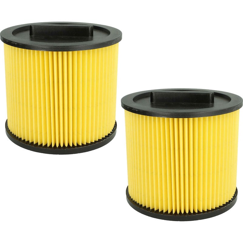 Vhbw - Lot de 2x filtres à cartouche compatible avec Einhell te-vc 2230 sacl aspirateur - Filtre plissé, papier / plastique