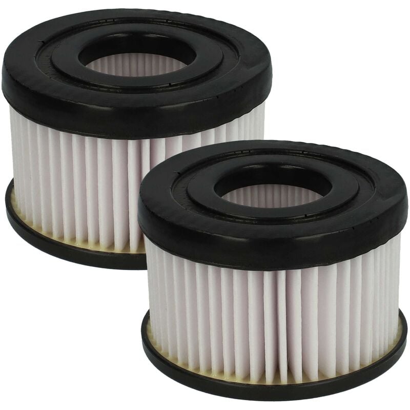 Vhbw - Lot de 2x filtres à cartouche compatible avec Rowenta Air Force Flex 760 aspirateur - Filtre plissé, plastique / papier