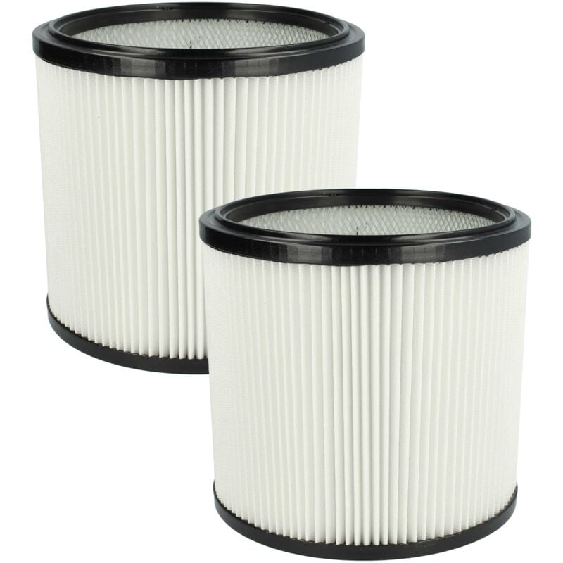 Vhbw - Lot de 2x filtres à cartouche compatible avec Starmix gs 3078 pz, 2078 pz aspirateur - Filtre plissé, polyester