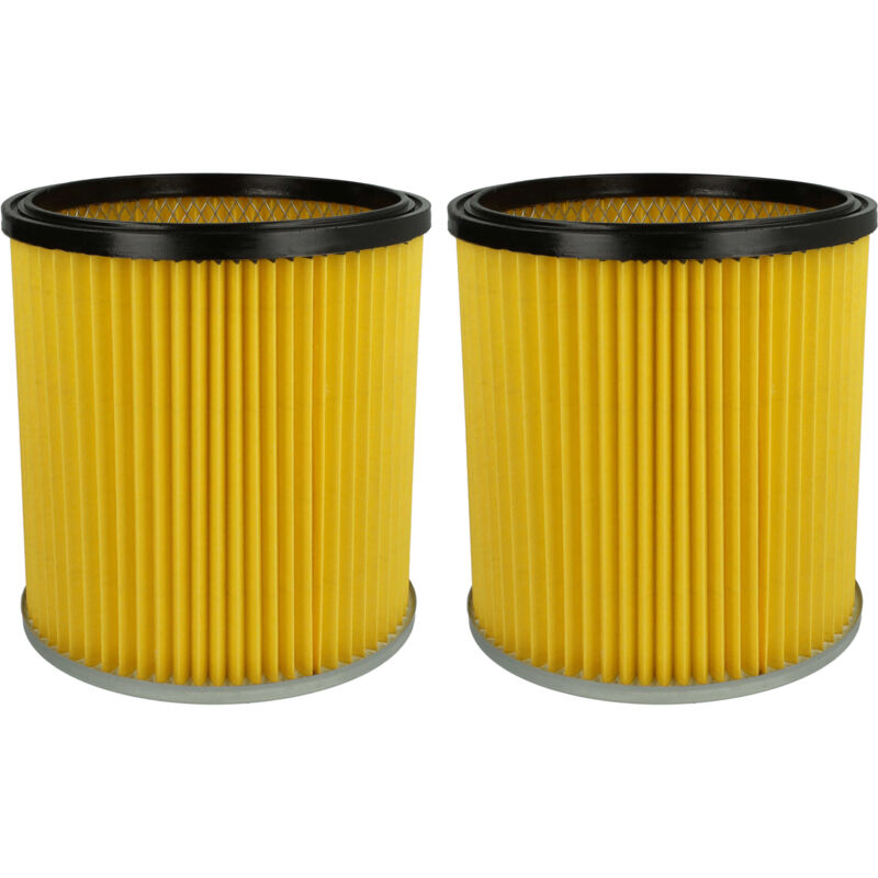 2x filtre à cartouche remplacement pour Kärcher 6.414-354.0, 6.414-335.0 pour aspirateur - Filtre plissé, papier - Vhbw