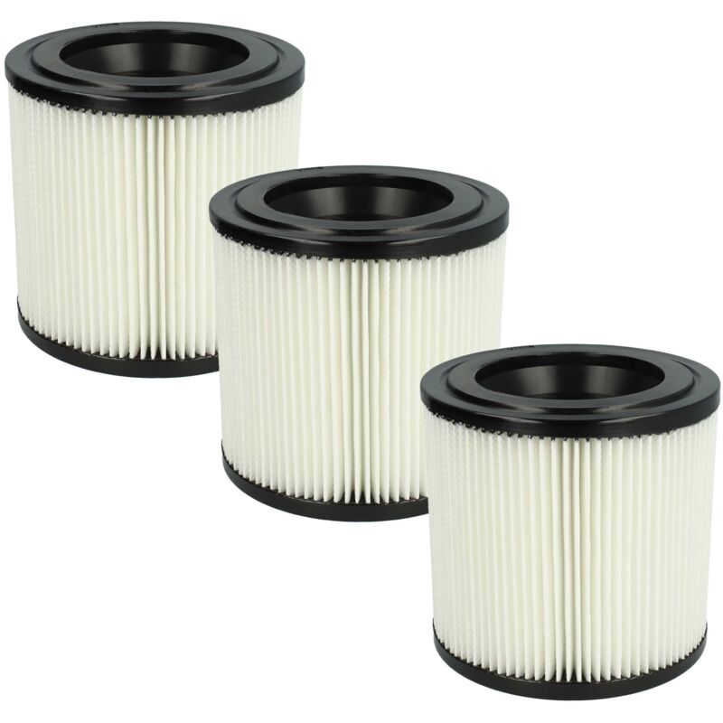 Vhbw - Lot de 3x filtres à cartouche compatible avec Kärcher nt 22/1 ap bp l Pack, nt 22/1 ap, nt 22/1 Ap l aspirateur - Filtre plissé