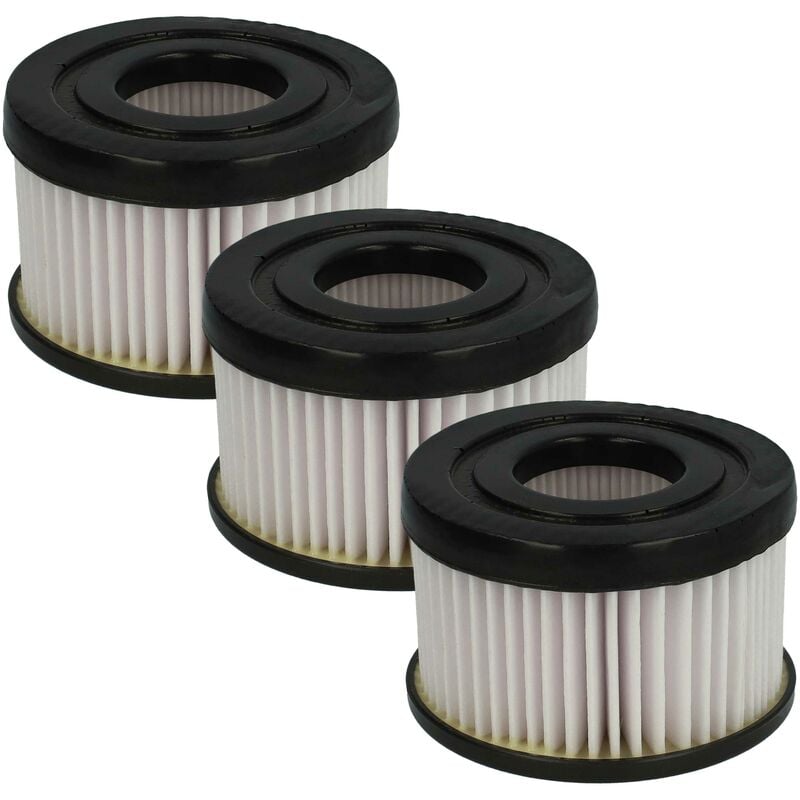 Vhbw - Lot de 3x filtres à cartouche compatible avec Rowenta Air Force Flex 760 aspirateur - Filtre plissé, plastique / papier