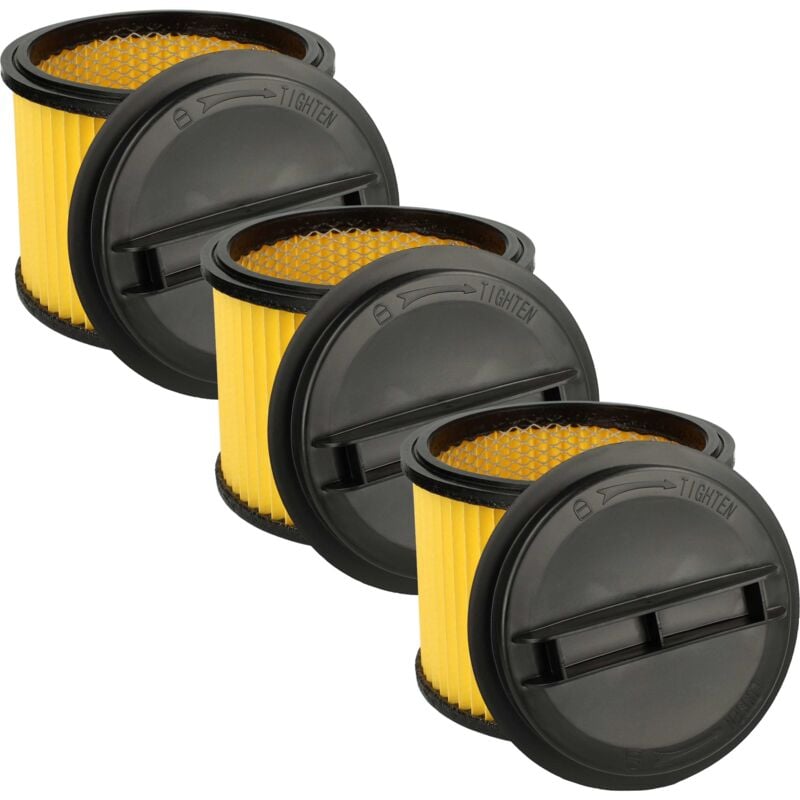 Vhbw - Lot de 3x filtres à cartouche remplacement pour Einhell 2342425, 2342175, 2342167 pour aspirateur - Filtre plissé