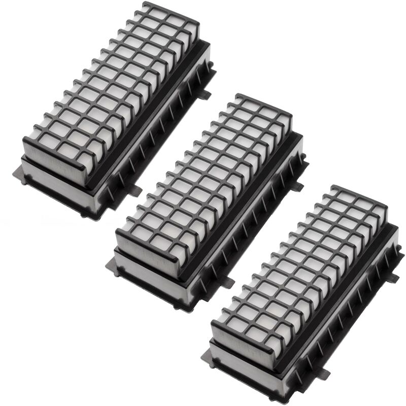 Vhbw - Lot de 3x filtres compatible avec Bosch BGS51432, BGS51433, BGS51434, BGS51442, BGS51442IL aspirateur - Filtre hepa contre les allergies