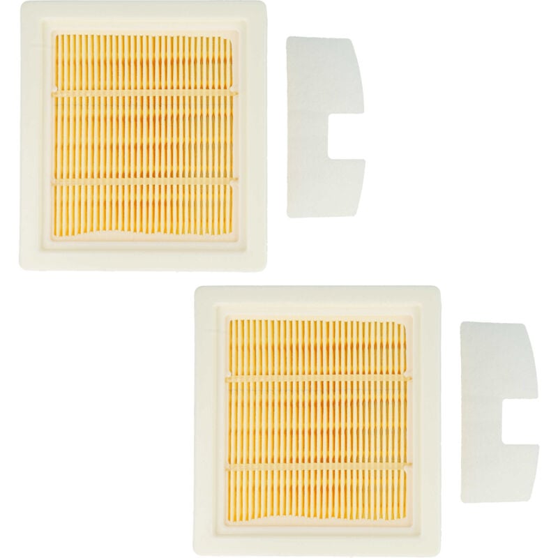 Lot de 4 filtres compatible avec Cleancraft flexCAT 16 h aspirateur - filtre hepa, préfiltre - Vhbw