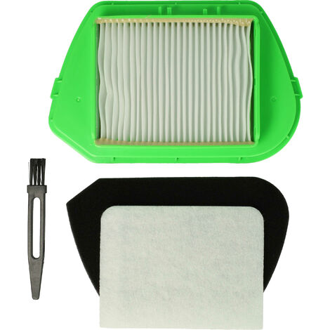 vhbw Lot de 4 pièces filtres/pinceau compatible avec Rowenta RO539601/4Q0, RO539621, RO539621/4Q0, RO5396EA, RO5396EA/4Q0 aspirateur