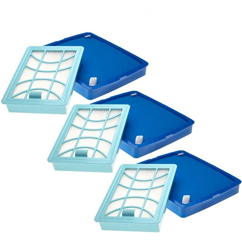 Lot de 6 filtres remplacement pour Philips CP0617+CP0616, FC8003/01 pour aspirateur - Vhbw