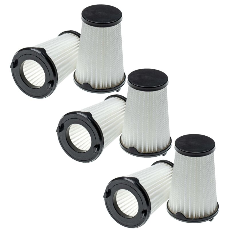 Vhbw - Lot de 6x filtres à cartouche compatible avec aeg CX7-2-45S360, CX7-2-45WM, CX7-2-45MÖ aspirateur - Filtre plissé