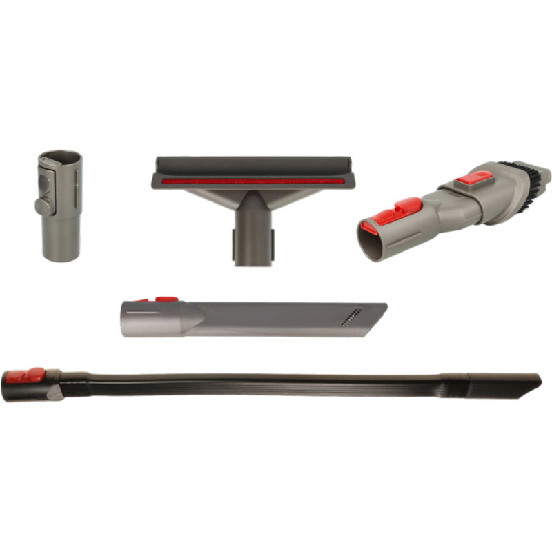 Vhbw - Lot de buses avec 5 pièces compatible avec Dyson V15 Detect Detect Absolute, Detect Absolute Extra, Detect + aspirateur - gris