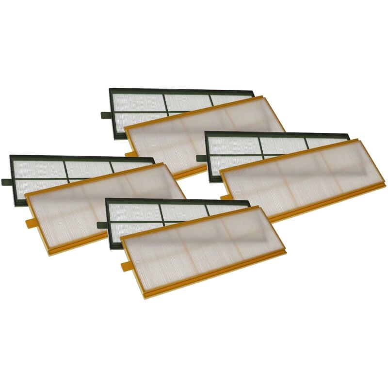 Lot de filtres compatible avec Aeris 550, 350, 450 appareil de ventilation - Filtre à air G4 / F7 (8 pcs), Blanc / Jaune / Vert - Vhbw