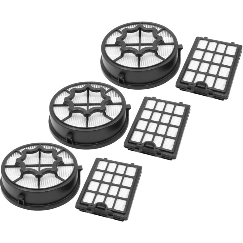 Vhbw - Lot de filtres compatible avec Tornado TO7860EL, 900258130 aspirateur - 9x Filtres