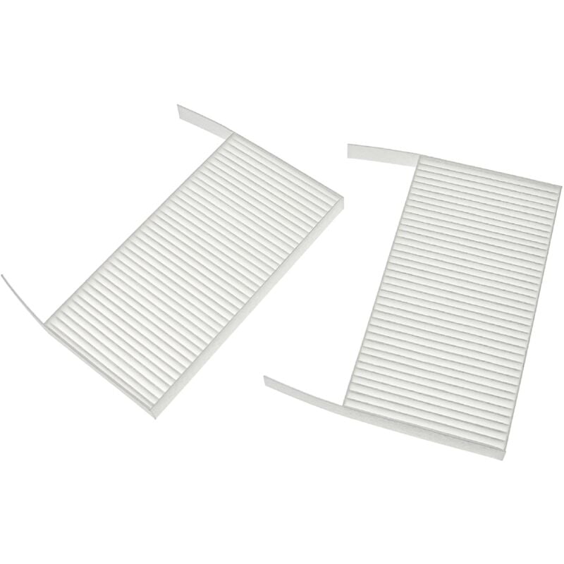 Vhbw Lot de filtres compatible avec Wernig ComfoAir 70 appareil de ventilation - Filtre à air G4 / F7 (2 pcs), Blanc