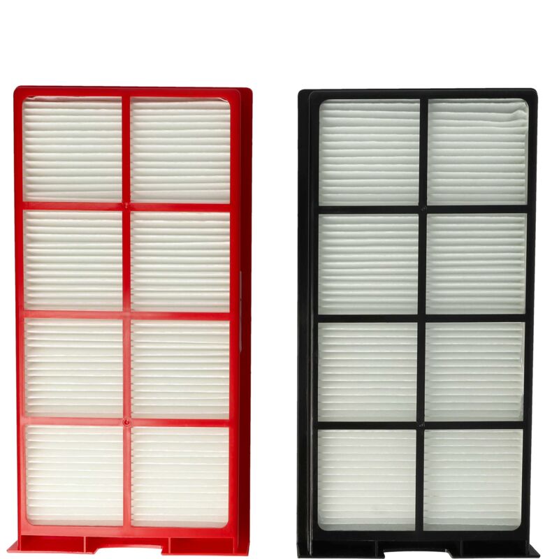 Vhbw - Lot de filtres compatible avec Zehnder ComfoAir 200 appareil de ventilation - Filtre à air G4 / F7 (2 pcs), Blanc / Rouge / Noir