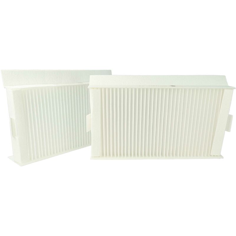 Vhbw Lot de filtres compatible avec Zehnder ComfoD 180 appareil de ventilation - Filtre à air G4 / F7 (2 pcs), Blanc