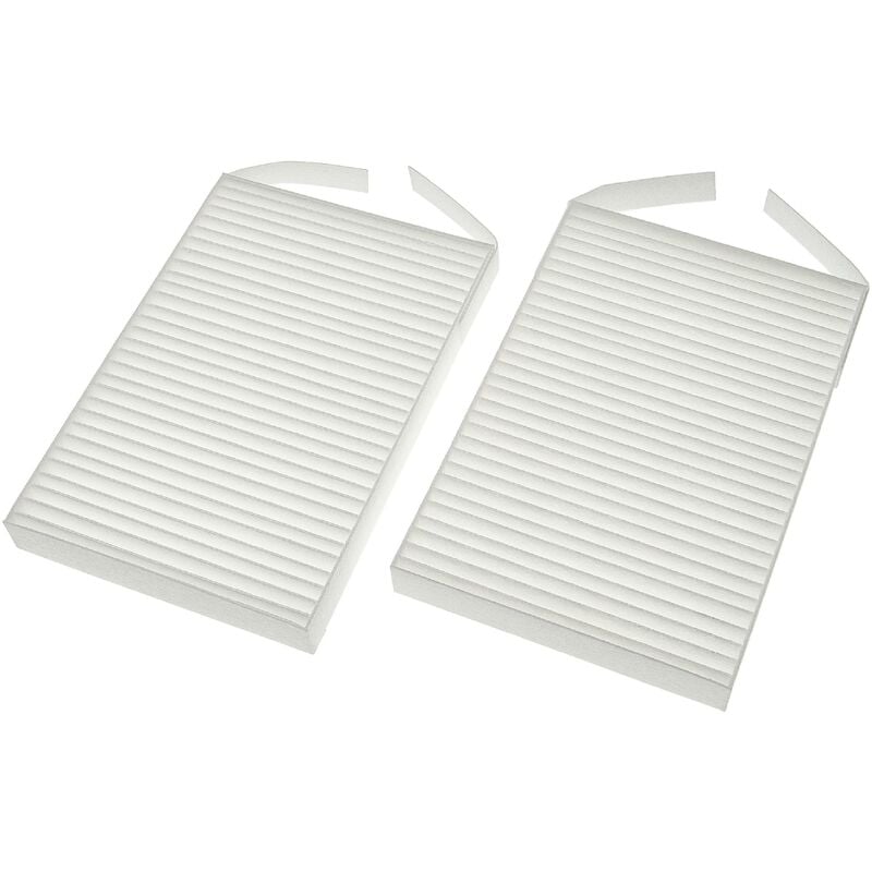 Lot de filtres compatible avec Zehnder ComfoSpot 50 appareil de ventilation - Filtre à air G4 / F7 (2 pcs), 18 x 12 x 4 cm, blanc - Vhbw
